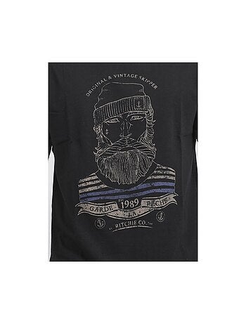 T-shirt manches courtes col rond pur coton JABRUN