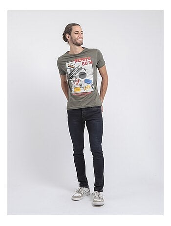 T-shirt manches courtes col rond pur coton JAMIX