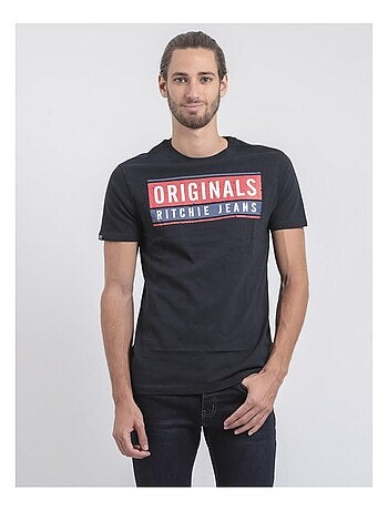 T-shirt manches courtes col rond pur coton JANVILLE