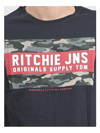 T-shirt manches courtes col rond pur coton JARDIN