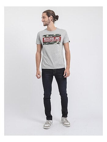 T-shirt manches courtes col rond pur coton JARDIN
