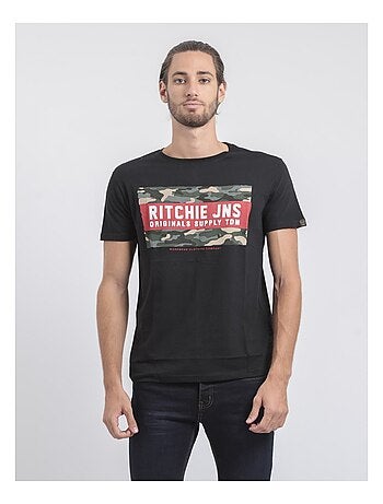 T-shirt manches courtes col rond pur coton JARDIN