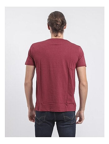 T-shirt manches courtes col rond pur coton JIBIDEL