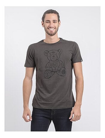 T-shirt manches courtes col rond pur coton JIBIDEL
