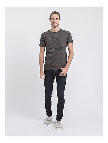 T-shirt manches courtes col rond pur coton JIBIDEL