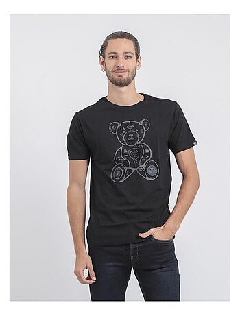 T-shirt manches courtes col rond pur coton JIBIDEL