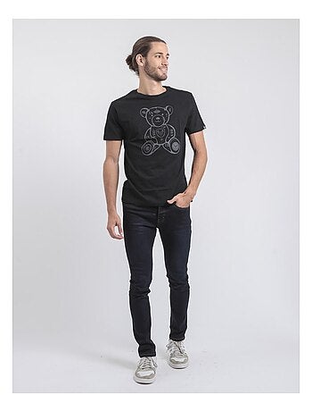 T-shirt manches courtes col rond pur coton JIBIDEL