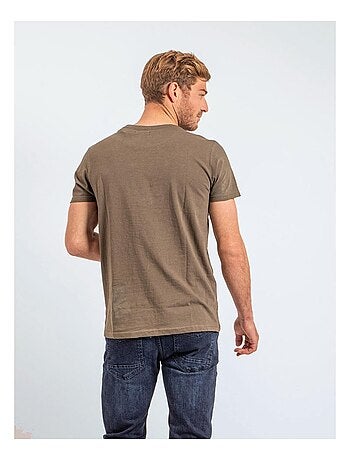 T-shirt manches courtes col rond pur coton JONAK