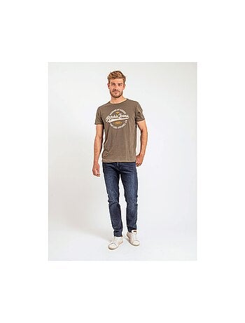 T-shirt manches courtes col rond pur coton JONAK