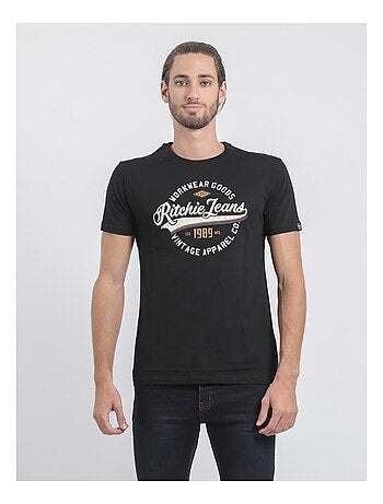 T-shirt manches courtes col rond pur coton JONAK