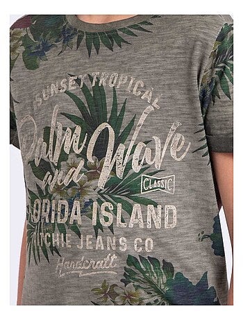 T-shirt manches courtes col rond pur coton NABANE garçon