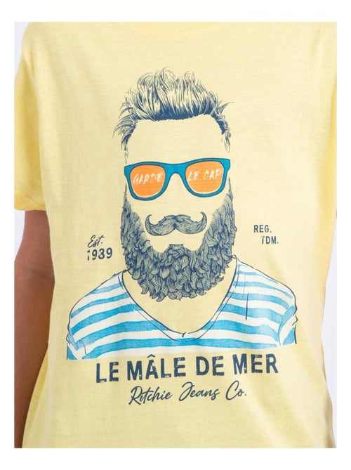 T-shirt manches courtes col rond pur coton NABARZU garçon - Kiabi T-shirt manches courtes col rond pur coton NABARZU garçon - Kiabi