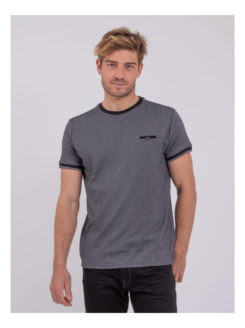 T-shirt manches courtes col rond pur coton NOMIKO - Kiabi