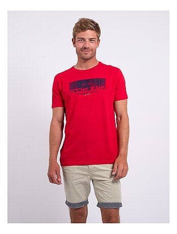 T-shirt manches courtes col rond pur coton NOTELOX