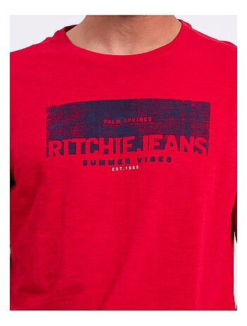 T-shirt manches courtes col rond pur coton NOTELOX