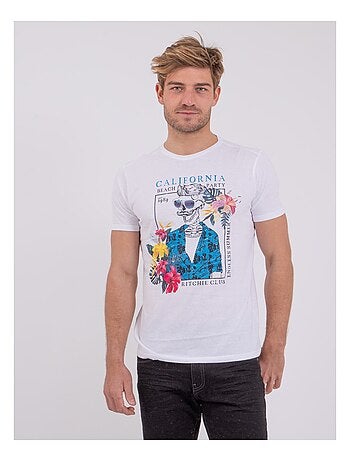 T-shirt manches courtes col rond pur coton NUMILAN