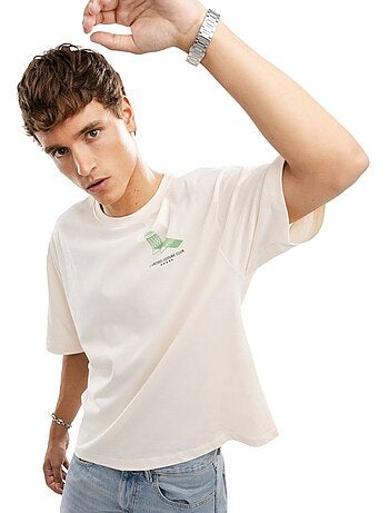T-shirt manches courtes coton bio homme lifestyle homme life sand