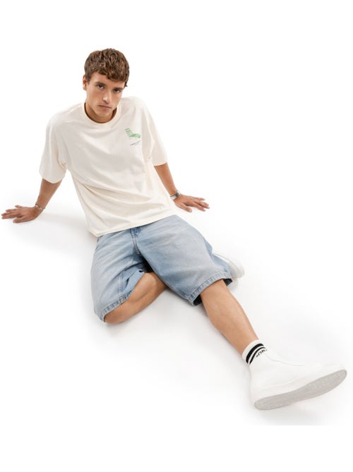 T-shirt manches courtes coton bio homme lifestyle homme life sand - Kiabi T-shirt manches courtes coton bio homme lifestyle homme life sand - Kiabi