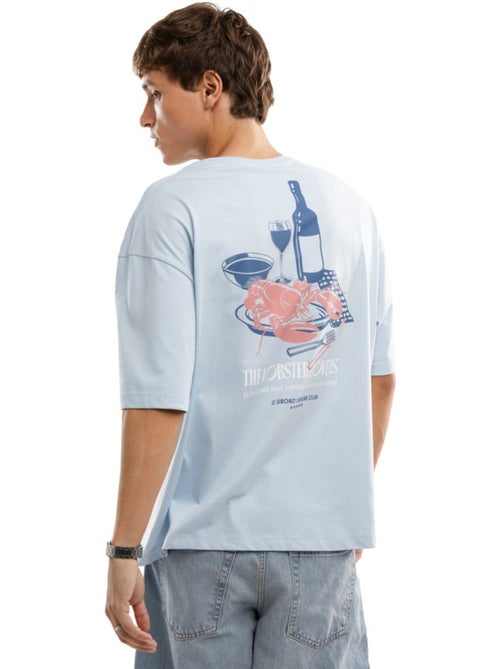 T-shirt manches courtes coton bio homme lifestyle homme lobster light - Kiabi T-shirt manches courtes coton bio homme lifestyle homme lobster light - Kiabi