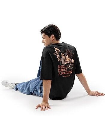 T-shirt manches courtes coton bio homme lifestyle homme refresh