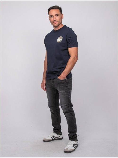 T shirt manches courtes coton motif dos jargus - Kiabi
