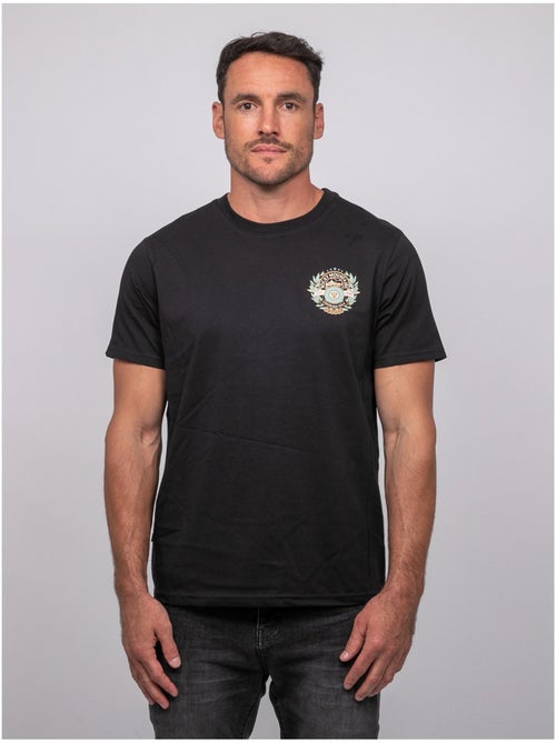 T shirt manches courtes coton motif dos jargus - Kiabi