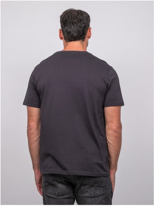 T-shirt manches courtes coton motif montagne jampago - Kiabi