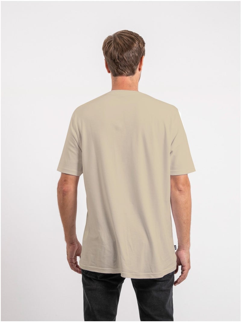 T-shirt manches courtes coton oversize jocitron Beige - Kiabi