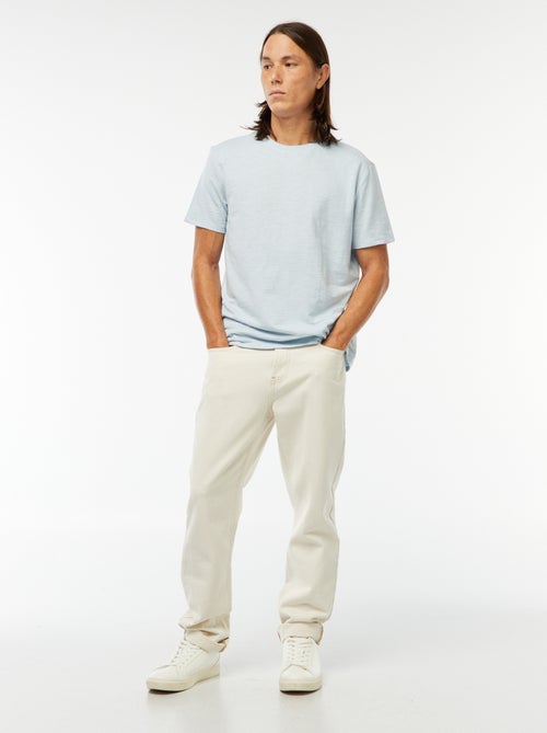 T-shirt manches courtes en maille fantaisie - Kiabi