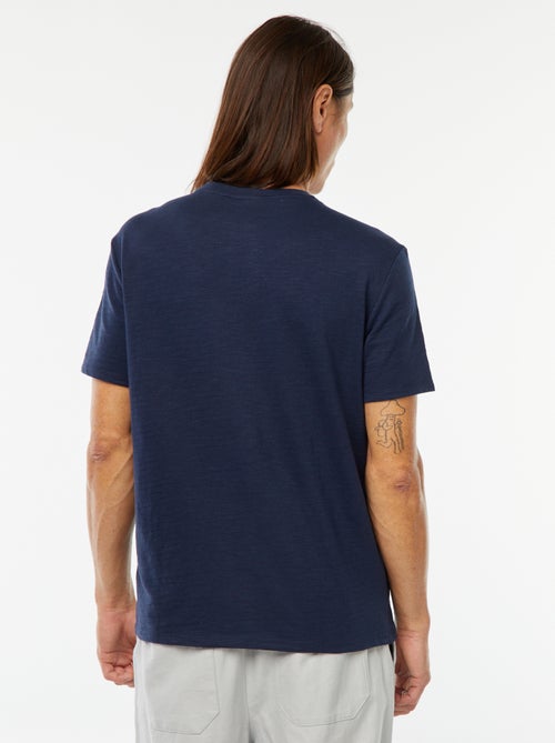 T-shirt manches courtes en maille fantaisie - Kiabi