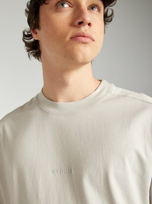 T-shirt manches courtes en maille jersey - Kiabi