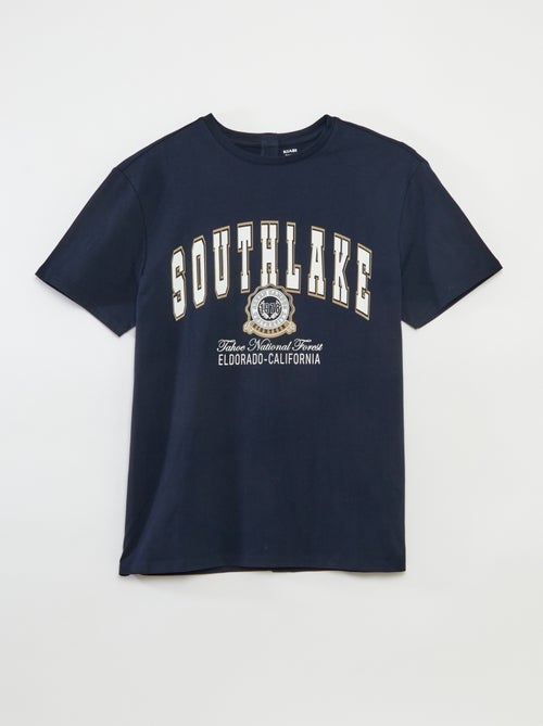 T-shirt manches courtes imprimé - collection facile à enfiler - Kiabi