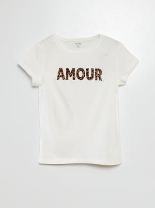 T-shirt manches courtes imprimé
