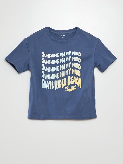 T-shirt manches courtes imprimé - Kiabi