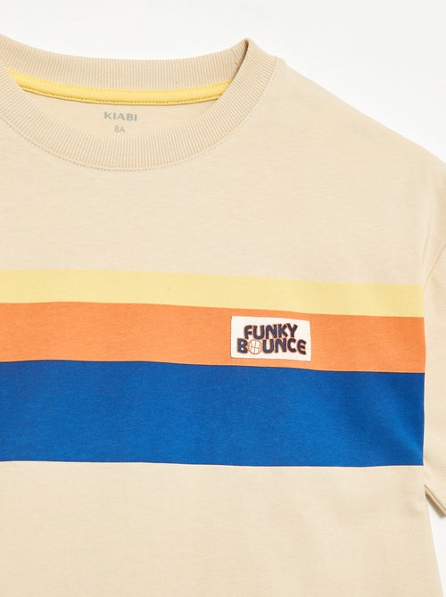 T-shirt manches courtes imprimé devant - Kiabi