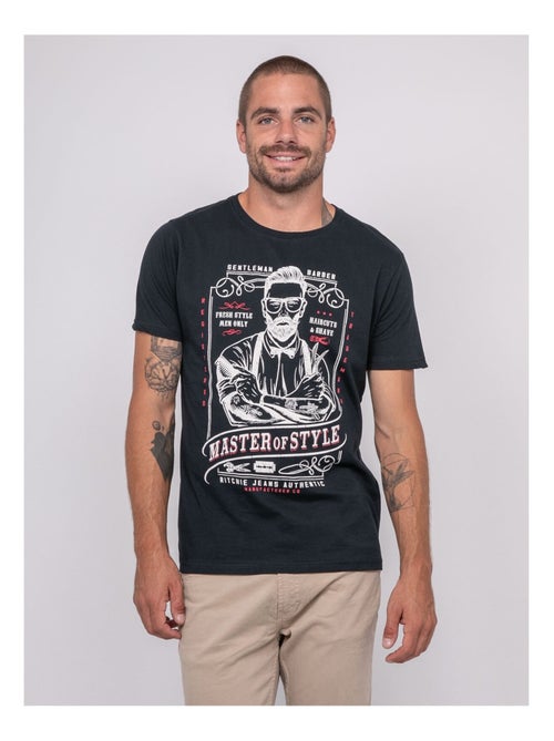 T-shirt manches courtes imprimé jemil - Kiabi