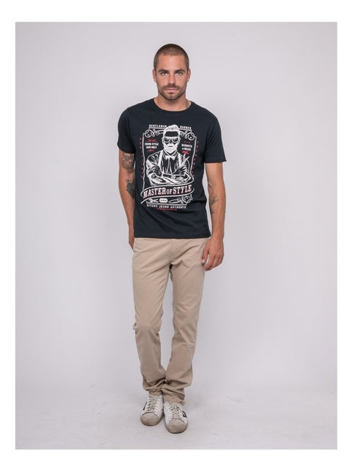 T-shirt manches courtes imprimé jemil - Kiabi