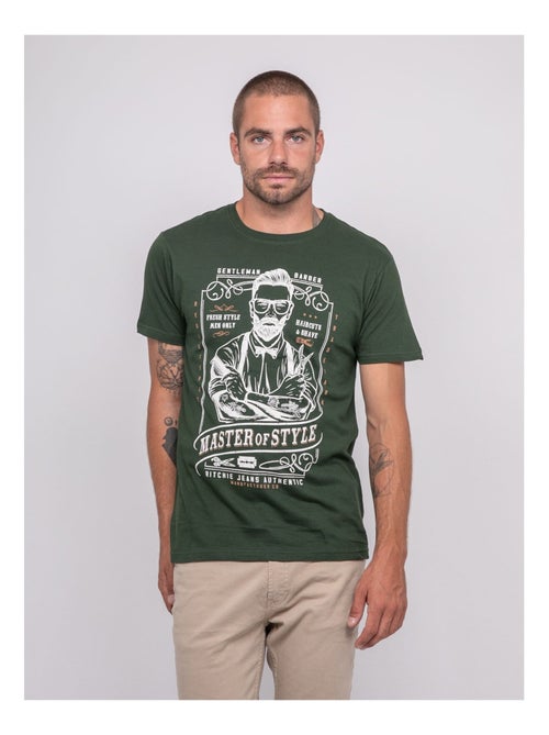 T-shirt manches courtes imprimé jemil - Kiabi