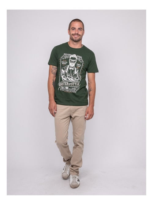 T-shirt manches courtes imprimé jemil - Kiabi