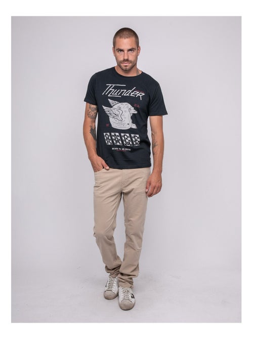T-shirt manches courtes imprimé joctogone - Kiabi