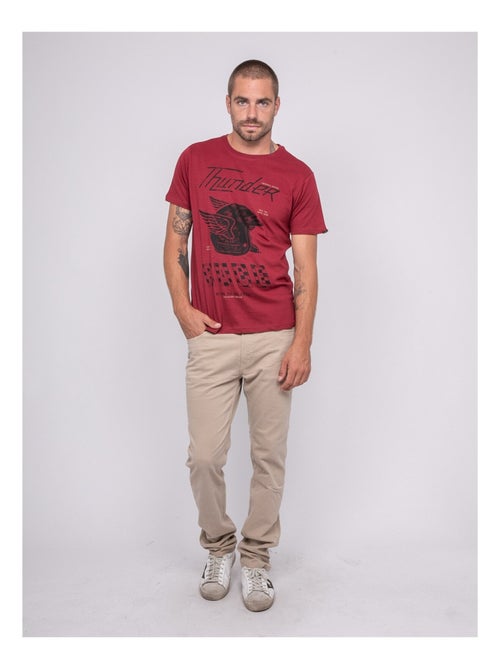T-shirt manches courtes imprimé joctogone - Kiabi T-shirt manches courtes imprimé joctogone - Kiabi