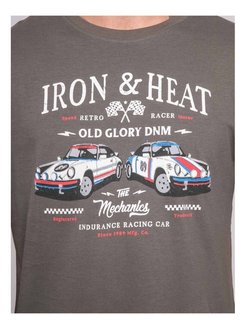 T-shirt manches courtes imprimé jordenis - Kiabi