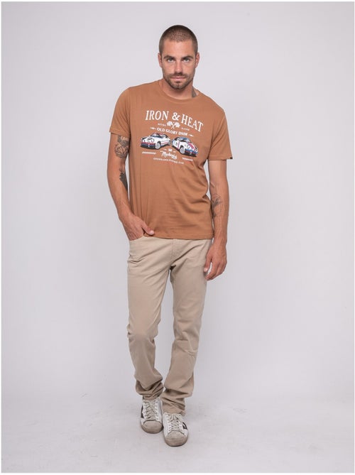 T-shirt manches courtes imprimé jordenis - Kiabi