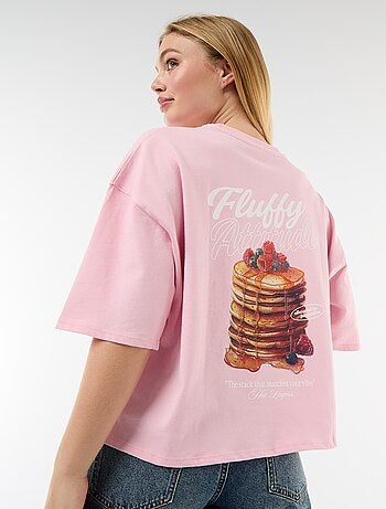 T-shirt manches courtes imprimé recto-verso