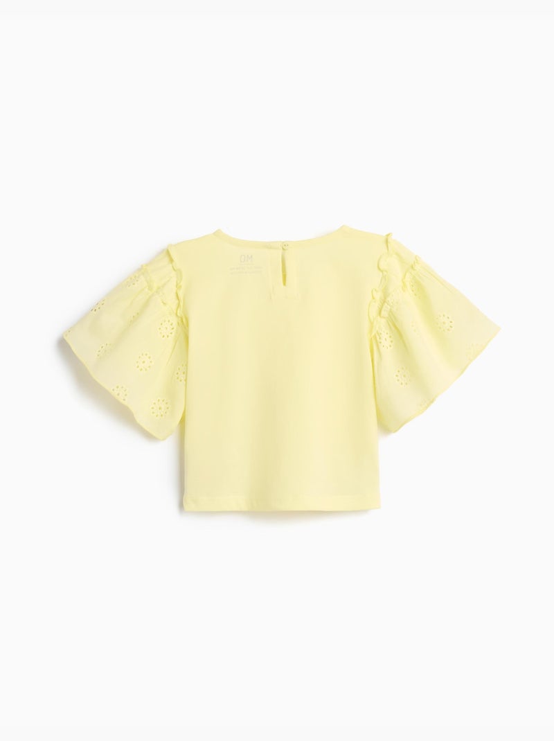 T-shirt manches courtes, MO Fashion Jaune - Kiabi