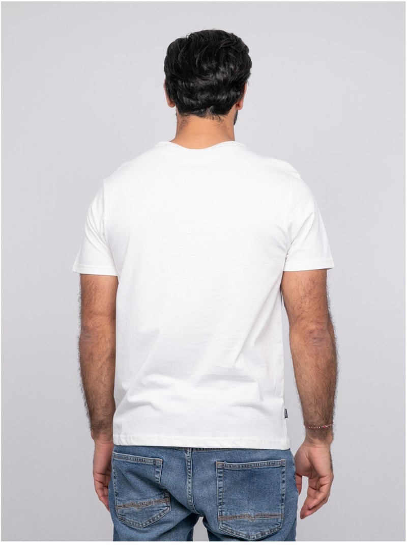 T-shirt manches courtes nalemark Ecru - Kiabi