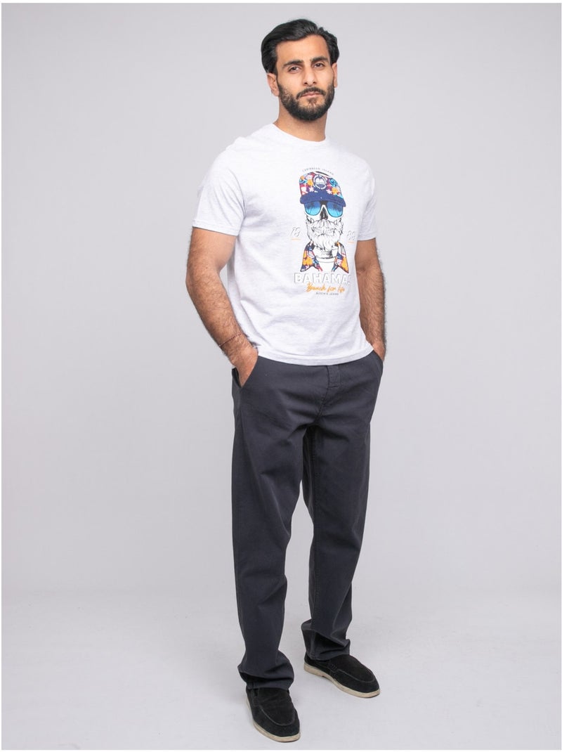 T-shirt manches courtes nanka Ecru - Kiabi