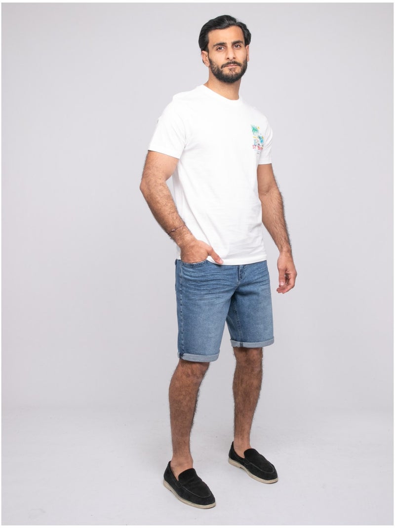 T-shirt manches courtes niframo Ecru - Kiabi