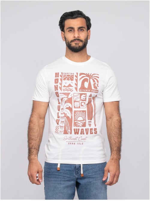 T-shirt manches courtes nirdanub - Kiabi
