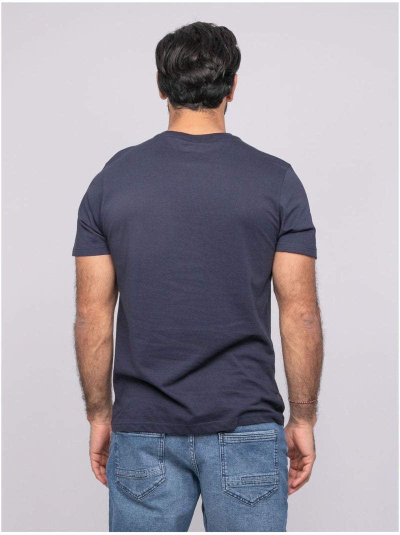 T-shirt manches courtes nirdomel Bleu marine - Kiabi